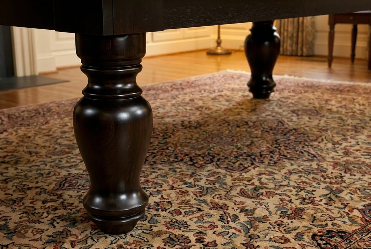 Zampe dal design raffinato del biliardo Coimbra